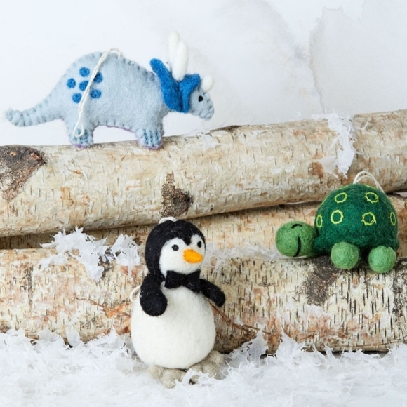 Felt Turtle Ornament - Picture 2 of 5